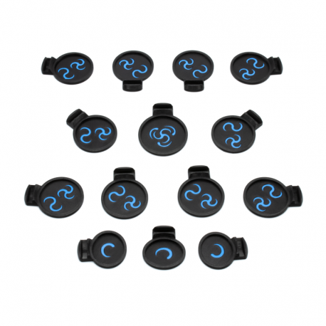 Bases Marcadoras de Heridas para Nemesis: Lockdown - 14 Piezas