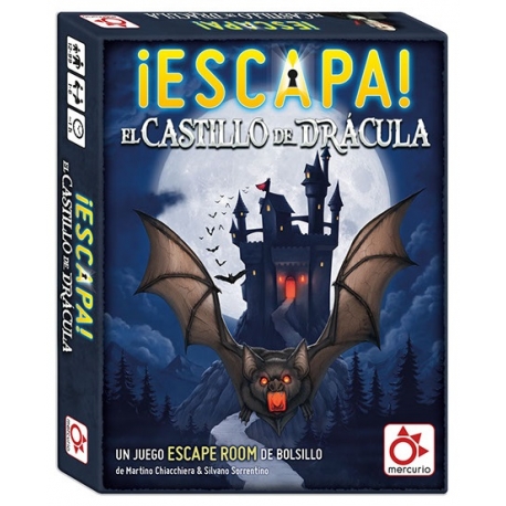Juego de cartas ¡Escapa! El castillo de Drácula de Mercurio Distribuciones