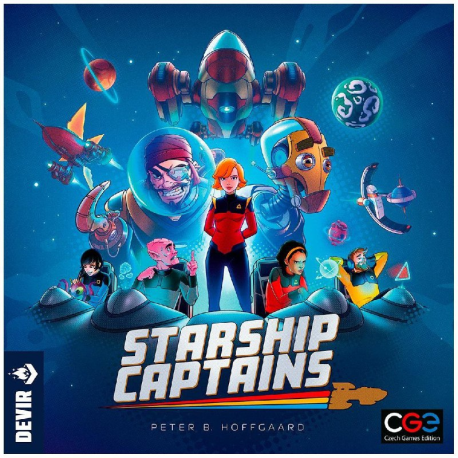 Starship Captains es un juego de mesa que combina la selección de acciones y la construcción de motores