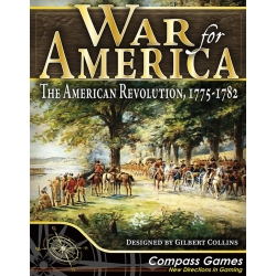 Wargame War for America: The American Revolution 1775-1782 Board Game by Compass Games