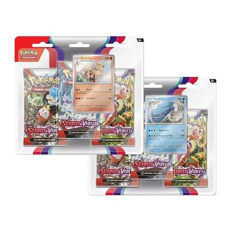 PKM - Scarlet & Violet 1 3-Pack Booster Display (24 Packs) (English)