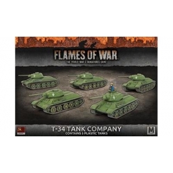 Flames of War - T-34 Tank Company (5x) (Inglés)