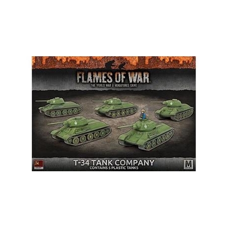 Flames of War - T-34 Tank Company (5x) (Inglés)