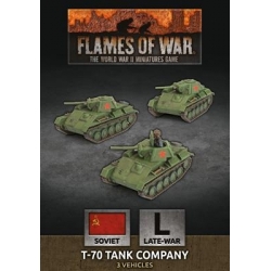 Flames of War - T-70 Tank Company (x3 Plastic)