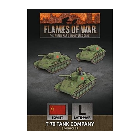 Flames of War - T-70 Tank Company (x3 Plastic)