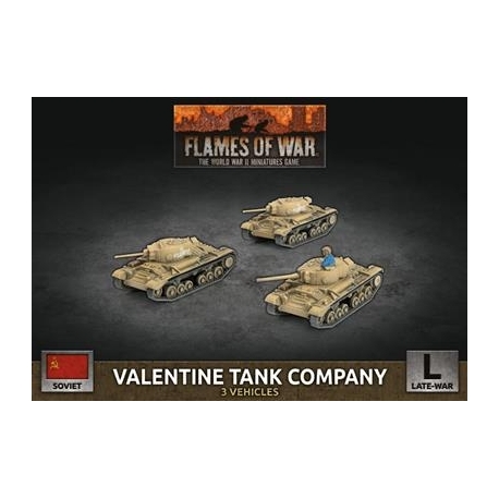 Flames of War - Valentine Tank Company (x3 Plastic)
