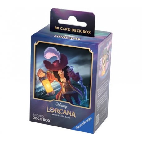 TCG Card Game Disney Lorcana - The First Chapter 80 Card Deckbox: Captain Hook by Ravensburger