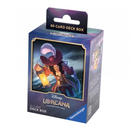 Juego de cartas TCG Disney Lorcana - The First Chapter 80 Card Deckbox: Captain Hook de Ravensburger