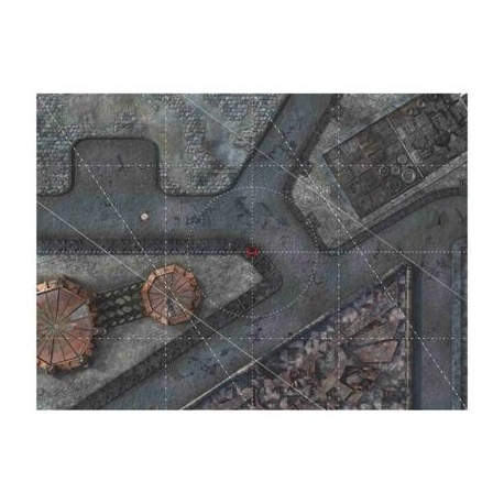 Bandua - 9ED Playmat with Deployment Zones 44"x30" Imperial City 1