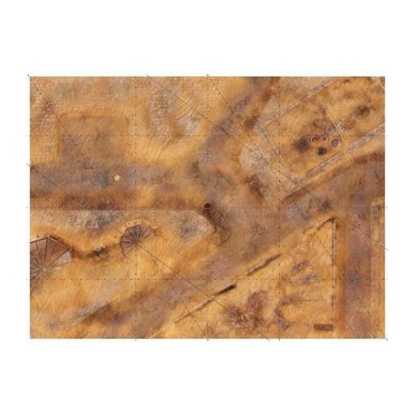 Bandua - 9ED Playmat with Deployment Zones 44"x30" Imperial City Desert 1