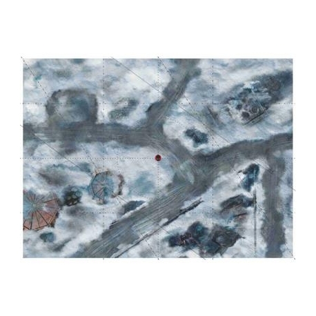 Bandua - 9ED Playmat with Deployment Zones 44"x30" Imperial City Snow 1