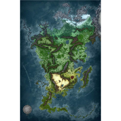 Kraken Wargames Gaming Mat - Aventurien 6x4 Map 2.0