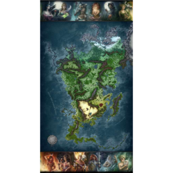 Kraken Wargames Gaming Mat - Aventurien BG (160 x 85 cm) 2.0