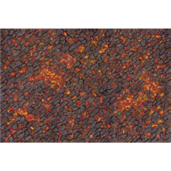 Kraken Wargames Gaming Mat - Magma River 44"x60" Gaming Mat