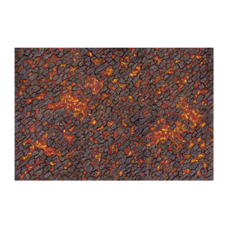 Kraken Wargames Gaming Mat - Magma River 6x3 Gaming Mat