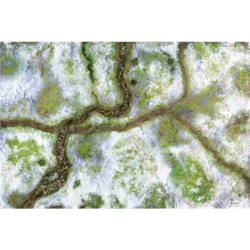 Kraken Wargames Gaming Mat - Snow Valley 44"x60" Gaming Mat