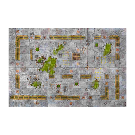 Kraken Wargames Gaming Mat - Industrial Grounds 3x3