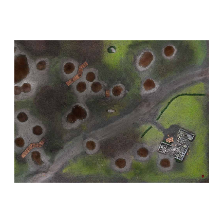 Kraken Wargames Gaming Mat - Battlefield 44"x60" 2.0