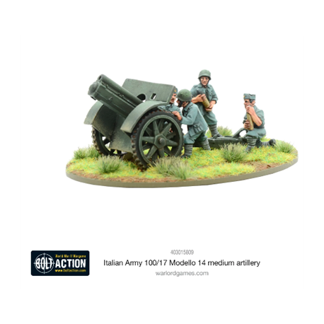 Bolt Action - Italian Army 100/17 Modello 14 medium artillery (Inglés)