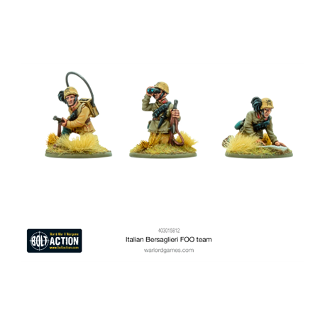 Bolt Action - Italian Bersaglieri FOO team (Inglés)