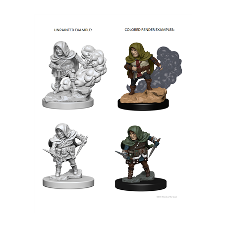 D&D Nolzur's Marvelous Unpainted Miniatures - Halfling Male Rogue (2 Units)