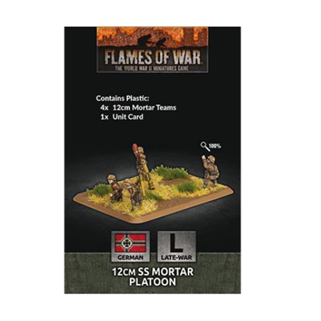 Flames Of War - D-Day: 12cm SS Mortar Platoon (x4 Plastic) (English)