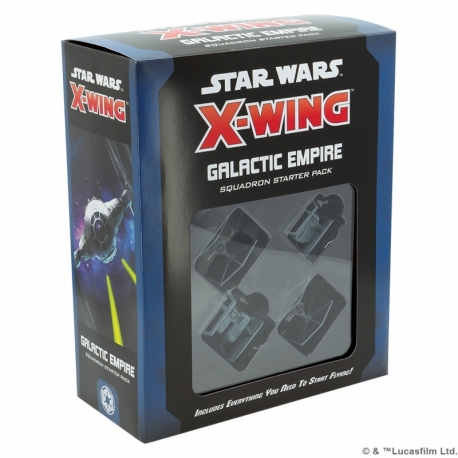 Star Wars X-Wing 2nd Edition Galactic Empire Squadron Starter Pack (Inglés)