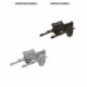 WizKids Deep Cuts Unpainted Miniatures - 2 Wheel Cart (6 Units)