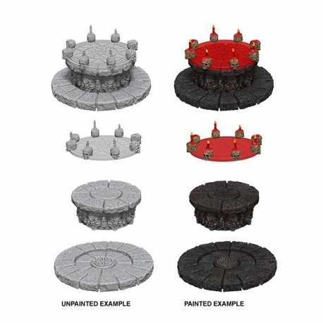WizKids Deep Cuts Unpainted Miniatures - Magic Dias (6 Units)