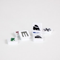 Tokens de madera para el juego de mesa Union Stockyards de Maldito Games