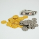 Metallic Coins for the Union Stockyards board game from Maldito Games