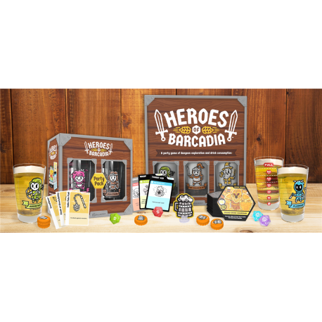 Heroes of Barcadia Party Pack Expansion Game Board Game by Rollacrit