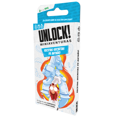 Juego cooperativo Unlock! Miniaventuras Recetas secretas de antaño de Space Cowboys