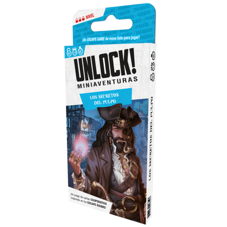 Juego cooperativo Unlock! Miniaventuras Los secretos del pulpo de Space Cowboys