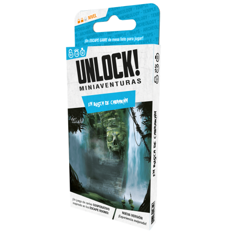 Juego cooperativo Unlock! Miniaventuras En busca de Cabrakan de Space Cowboys