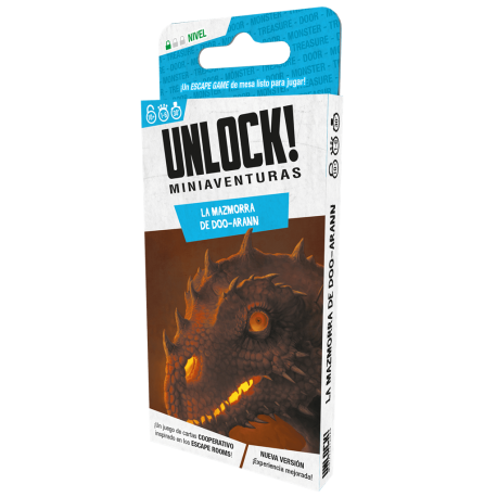 Juego cooperativo Unlock! Miniaventuras La mazmorra de Doo-Arann de Space Cowboys