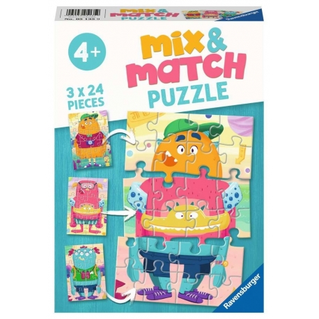 Mix & Match 3 x 24 pcs: Funny Monsters