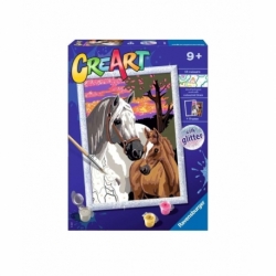 CreArt D - Horses at sunset