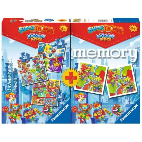 Multipack Memory + 3 Puzzles: Super Zings