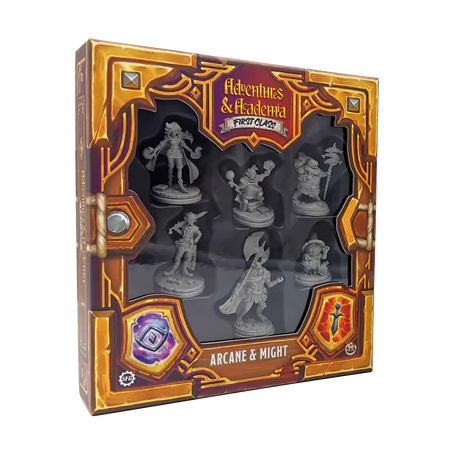 First Class: Arcane & Might Miniatures - Adventures & Academia (English)