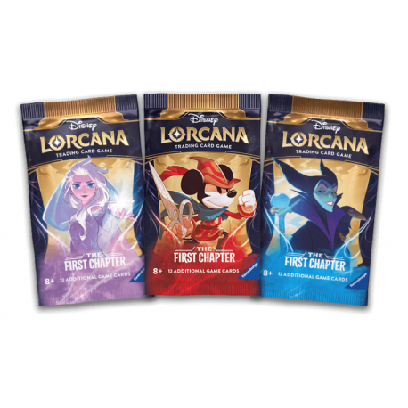 Juego de cartas TCG Disney Lorcana: The First Chapter - Booster Pack (1) (Inglés) de Ravensburger