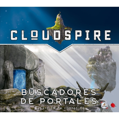Buscadores de Portales expansión juego de mesa Cloudspire de Maldito Games