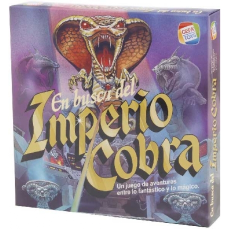 Edición Vintage del clásico juego de mesa En Busca Del Imperio Cobra de Cefa Toys