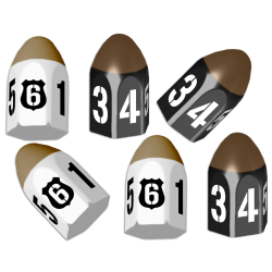 Table game Tiny Epic Crimes 6 Pack Bullet Dice from Gamelyn Games