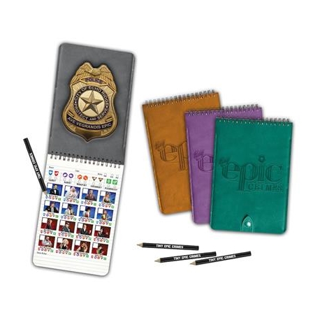 Pack de 4 Agendas para el juego de mesa Tiny Epic Crimes de Gamelyn Games