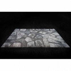 Kraken Wargames Gaming Mat - Winter Cobblestone City 44"x30" 2.0