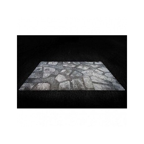 Kraken Wargames Gaming Mat - Winter Cobblestone City 44"x30" 2.0