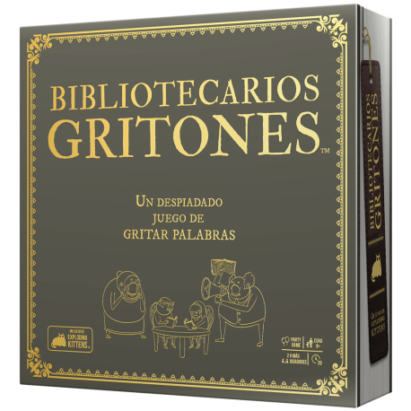 Juego de mesa Bibliotecarios Gritones de Exploding Kittens
