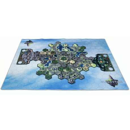 Skymat playmat for the Cloudspire board game by Maldito Games