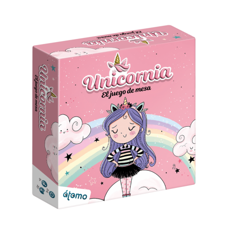 UNICORNIA is the board game from the famous literary saga written by Ana Punset